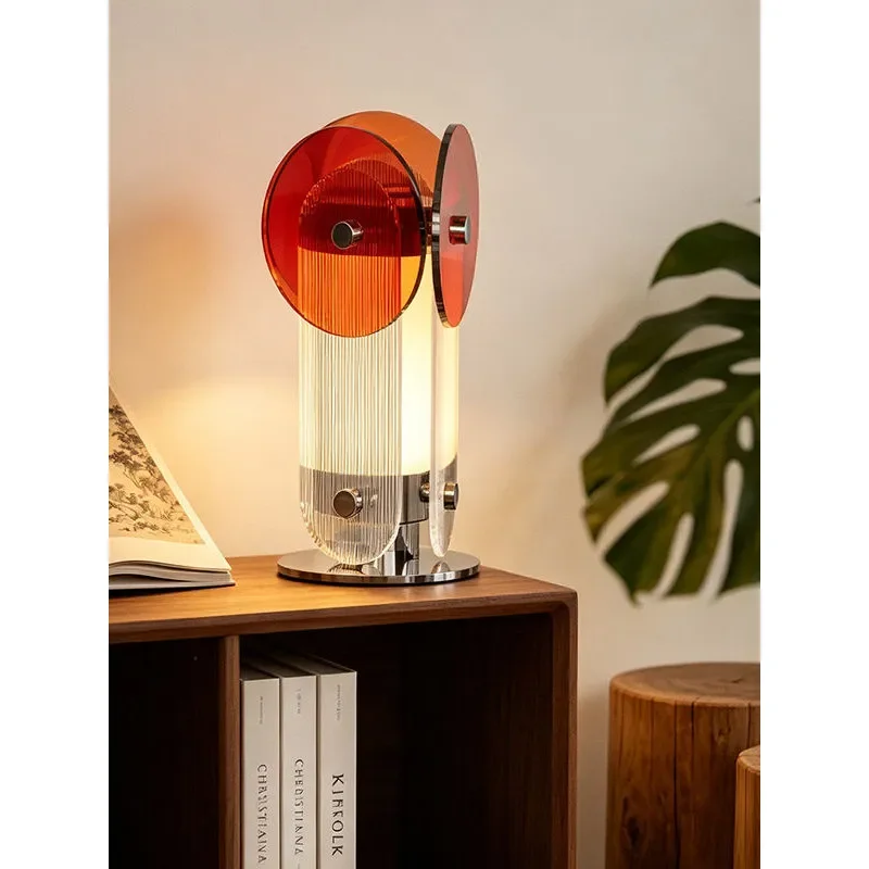Modern Bauhaus Style Table Lamp Italian Luxury Design Warm Light for Bedroom Bedside Decor Romantic Atmosphere Lighting