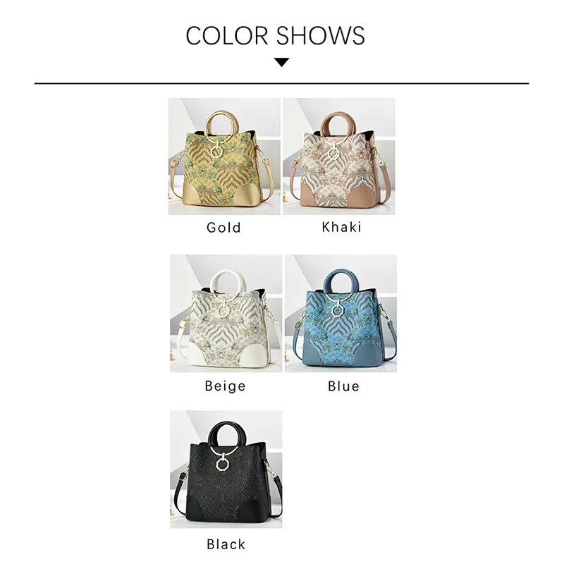 TRAVEASY Brand 2025 New Vintage Green Palace Bags Mother Style Designer Bag Women's Handbags Purses Women Top Hand Bags