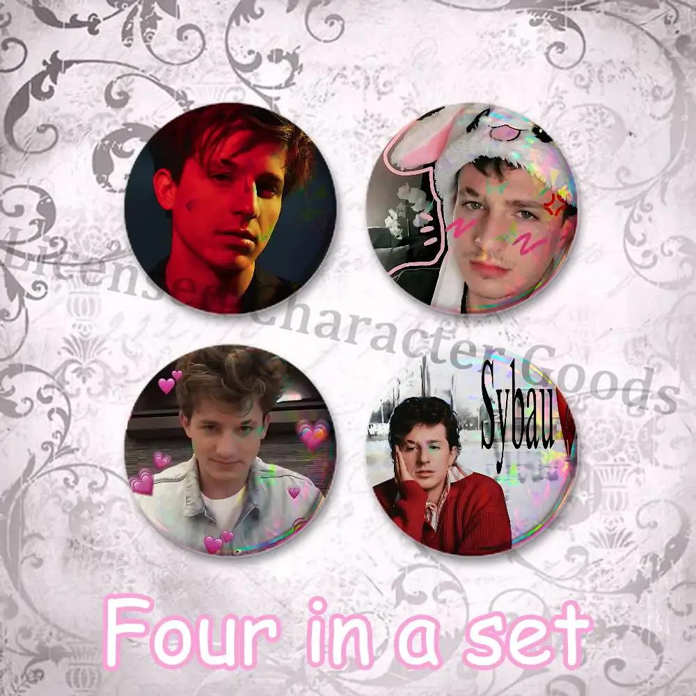 C-Charlie P-Puth Creative Quirky Mini Pill Badges 25mm Micro Button Pins Fan-made Merch  Gift for Friends