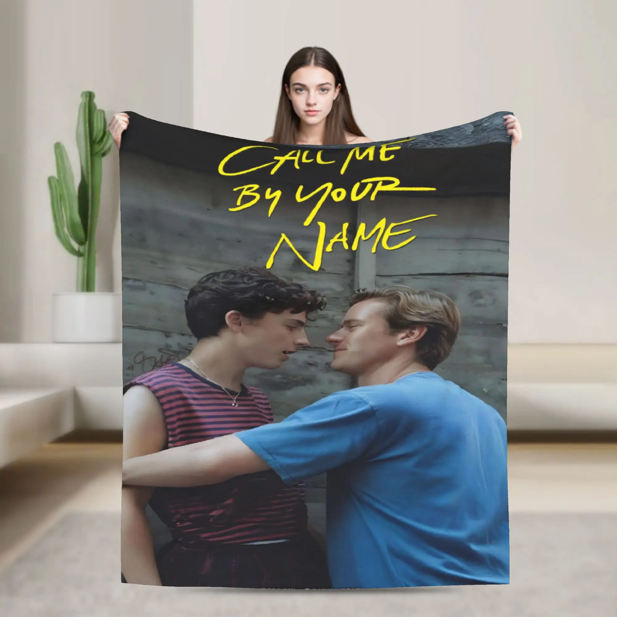 Call Me by Your Name Printed Blanket For Men Women Super Soft Warm  Throw Blankets for Couch 50x60 Inches Multiple Sizes