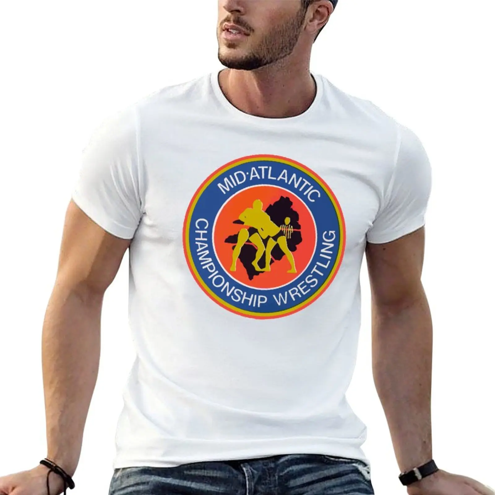 Mid Atlantic Championship Wrestling T-Shirt animal prinfor boys blue lock mens vintage t shirts