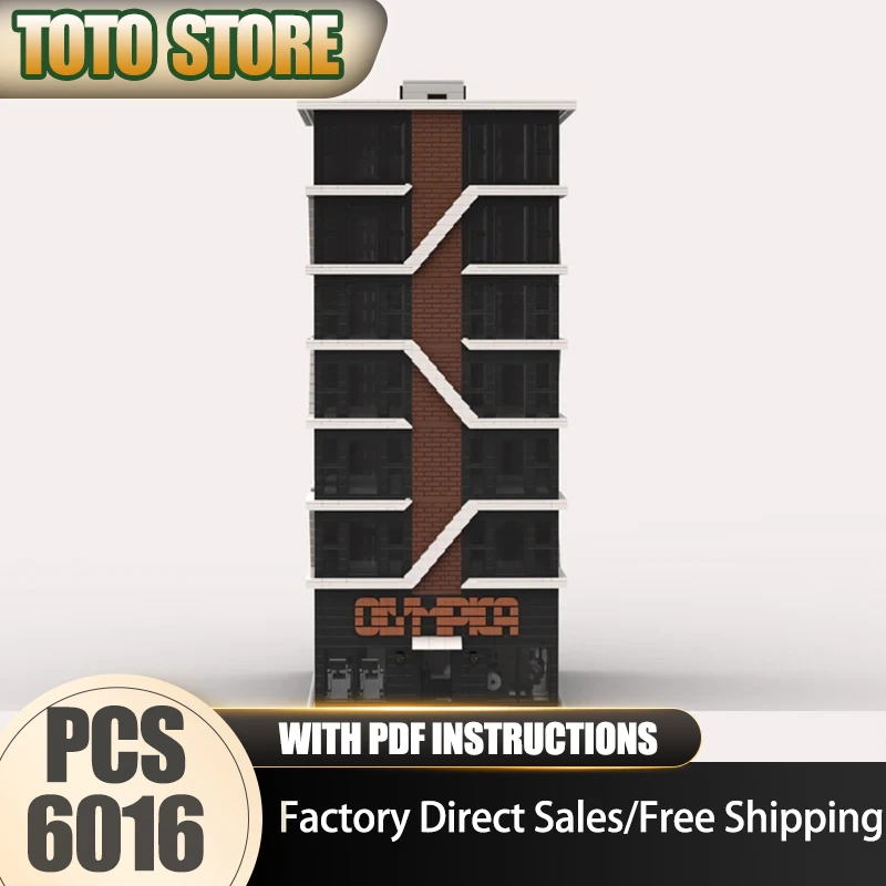 

Moc Building Follow The Line Tower & Тренажерный зал Модель Технология Подарочное заведение Модель с видом на улицу в городе Сборка своими руками Праздничные наборы Игрушки