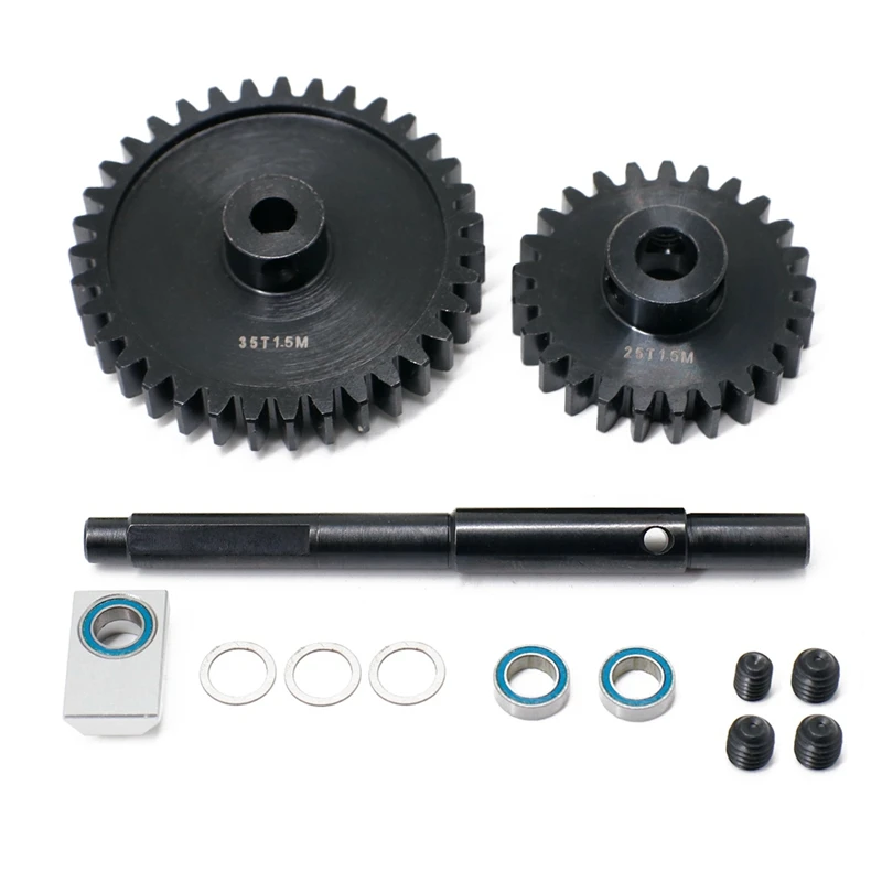 CNC 45 HD Steel 1.5Mod 25T 35T Pinion Gear Spur Gear Set For 1/5 Traxxas X-Maxx XMAXX RC Car Upgrade Parts