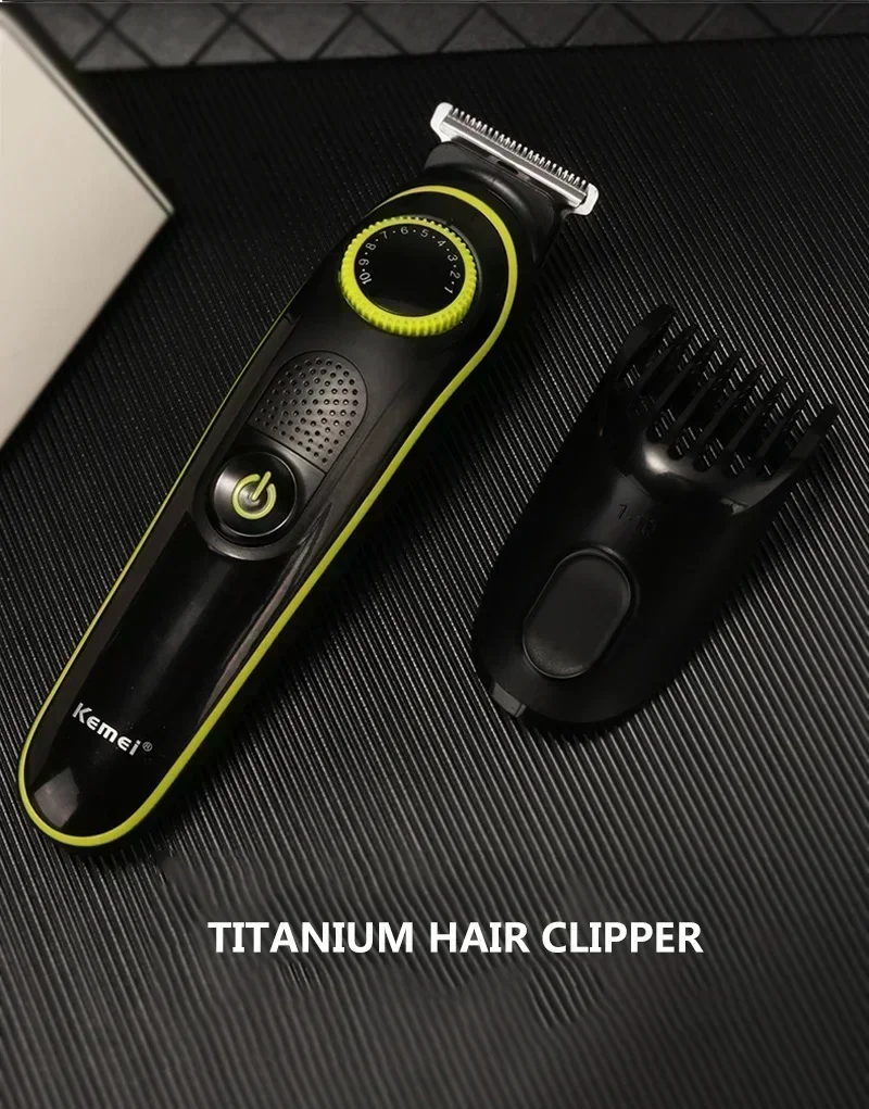 Haarschneider Kemei KM-696 Multifunktionaler Trimmer für Männer Elektrorasierer für Herrenrasierer Nase 5-in-1 Professioneller Trimmer – Detail 3