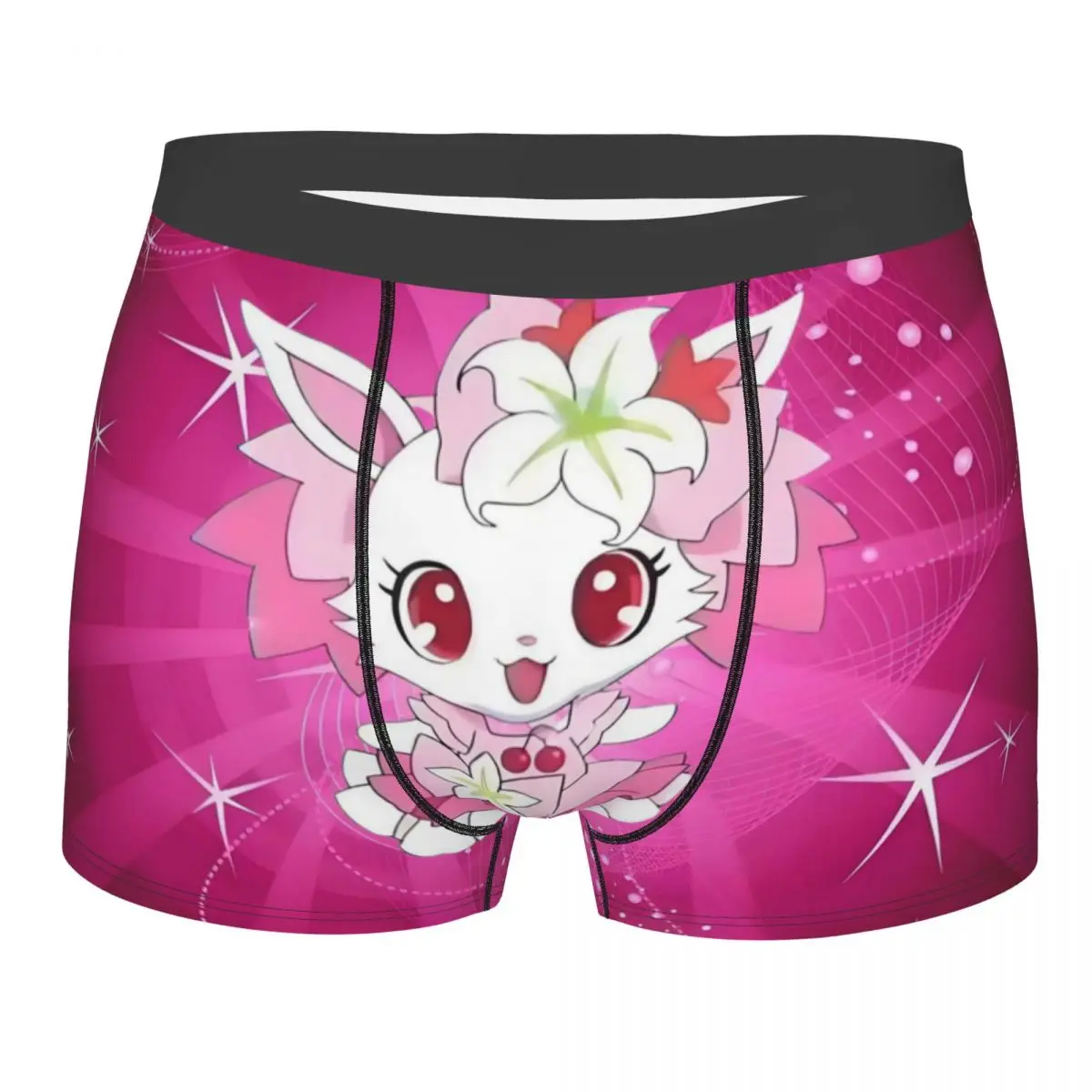 

Custom Sanrio Anime Jewelpet Underwear Men Stretch Kawaii Cartoon Boxer Briefs Shorts Panties Soft Underpants For Male