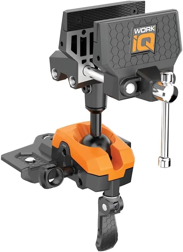 

| 360° Articulating Bench Vise Made From Steel & Cast Aluminum w/ 8-Position Locking Ball & Socket | Woodworking Vise Ha