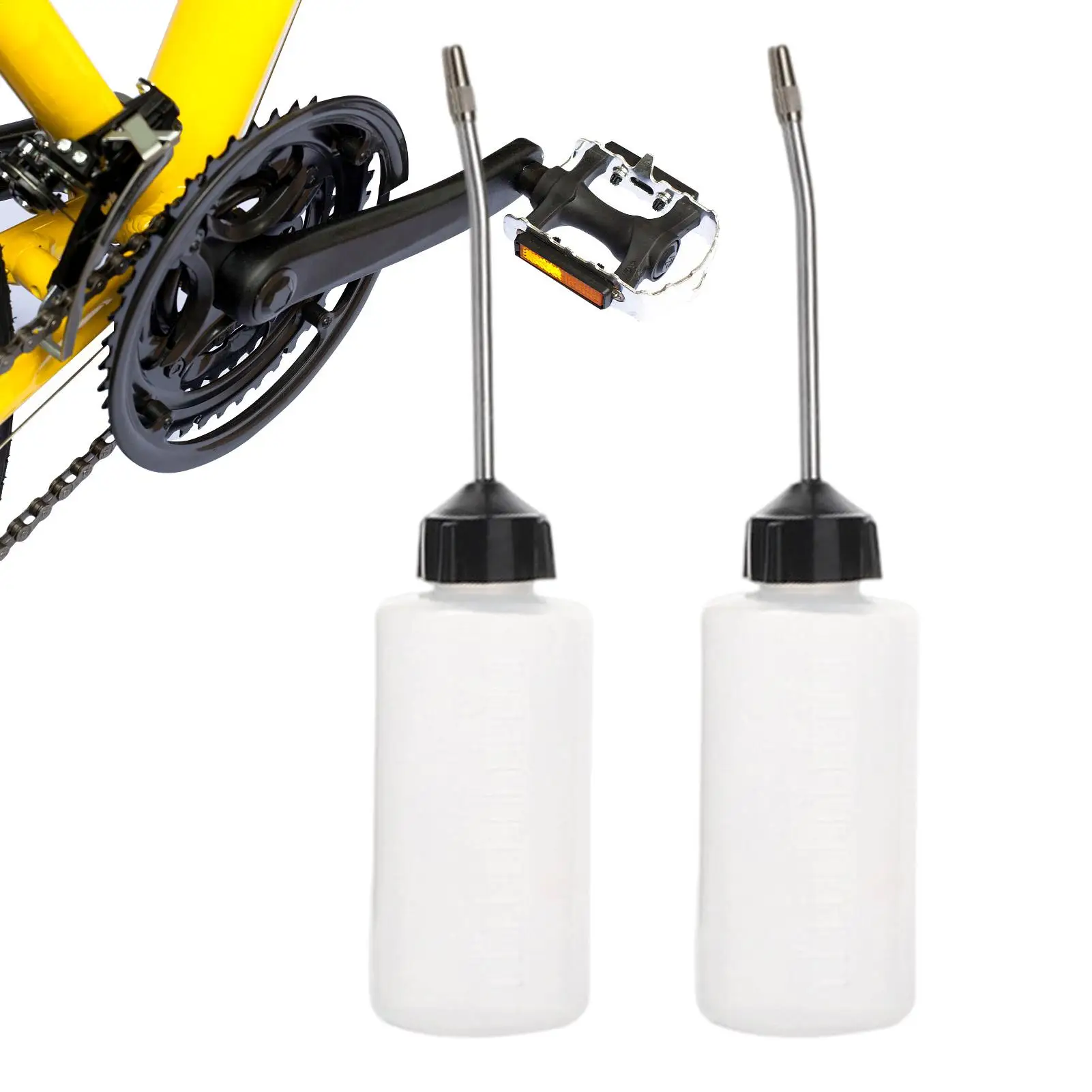 2Packs Sewing Machine Oil Bottle Long Spout Sewing Machine Oiler Precision Applicator Can for Electric Motor Automotive Crafts