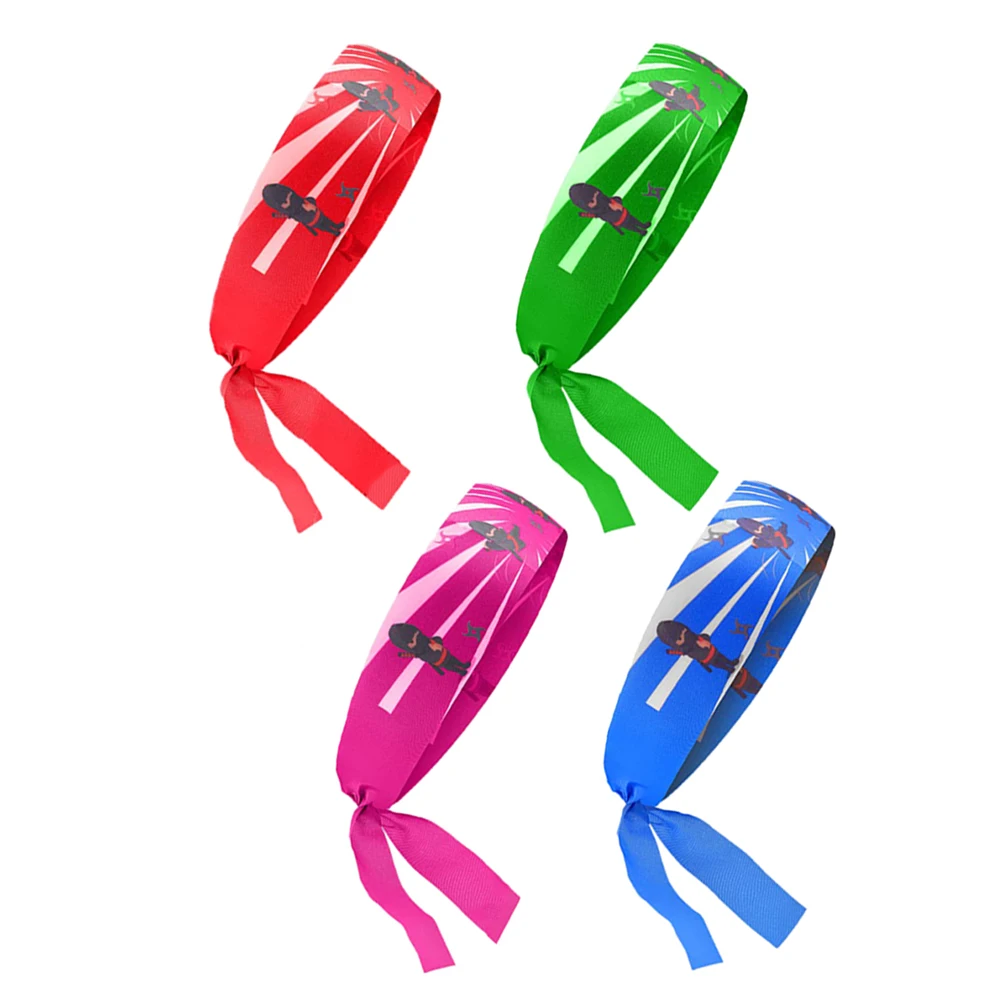 

4pcs Ninja Headb Hair Japanese Accessories Cloth Party Favors Child Decorations Birthday Favor