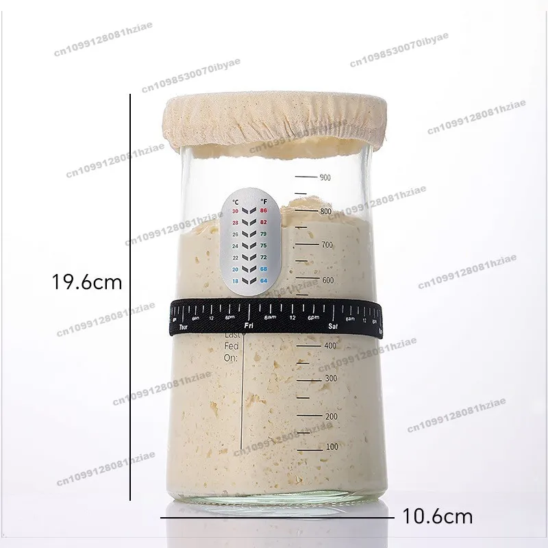 FOr Sourdough Bread Leavening Glass Jar Leavening Dough Bread Bakery Supplies Culture Sealed 42oz