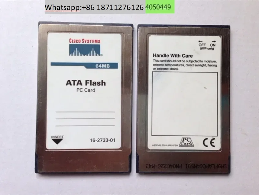 Tarjeta de PC Cisco 64M ATA FLASH CARD 64MB tarjeta de memoria PCMCIA CNC máquina herramienta de control industrial