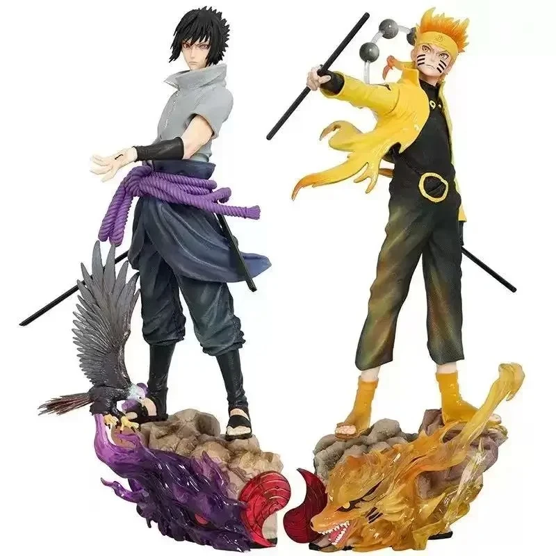 Shippuden Beeldje Uzumaki Uchiha Sasuke Anime PVC Action Figure Speelgoed Standbeeld Collection Model Pop Verjaardagscadeautjes Anime Figuur
