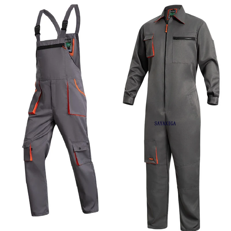 

Overalls Mens Women Work Clothing multicolored Protective Coveralls Strap Jumpsuit Multi Pockets Uniform Sleeveless Cargo Pants