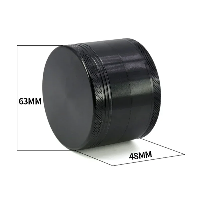 

Tobacco Grinder 63MM 4-layer Multiple Color Zinc Alloy Dry Herb Metal Spice Miller Crusher Smoking Accessories Cool Gadgets