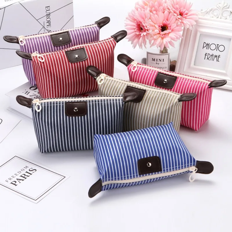 Fashion Women's Large Zippered Cosmetic Bag Sweet Makeup Travel Organizer for Daily Outdoor Activities