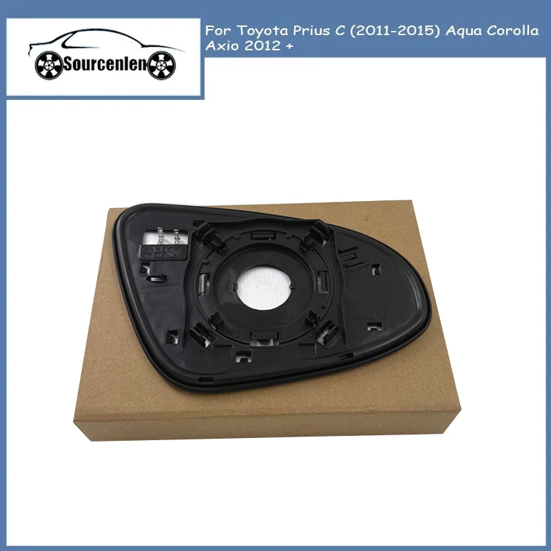 Car Heated Mirror Glass For Toyota Prius C (2011-2015) Aqua Corolla Axio 2012 + 87931-52D70 87961-52D50