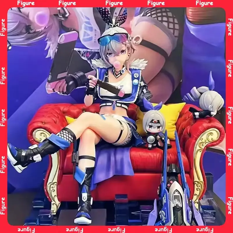 

23cm Anime Game Honkai: Star Rail Figures Sexy Girl Silver Wolf Sitting Action Figure Adult Collectible Model Toys Festival Gift