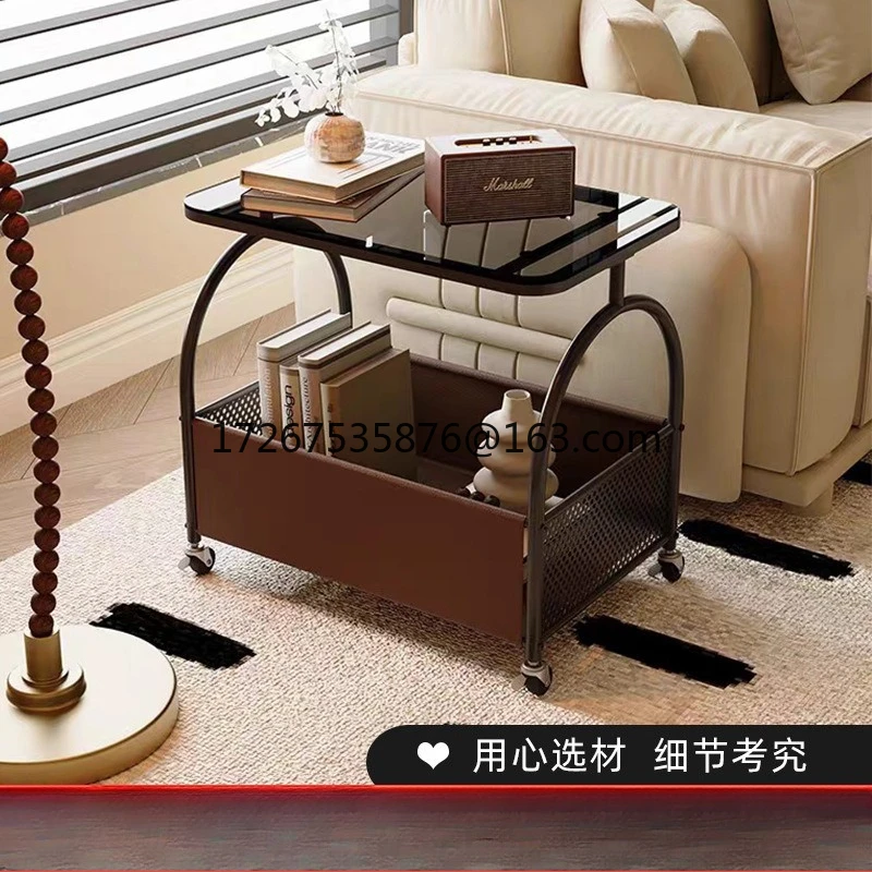 

Sofa side table removable trolley living room small tea table snacks shelves household small table
