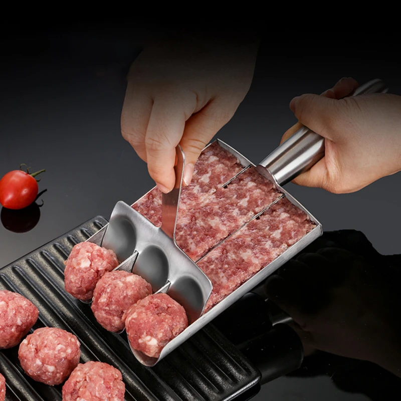 Meatball Maker Mould Stainless Steel Machine Making Ball Fish Beaf Ball Rice Balls Mold Cooking Meat Baller Clips Kitchen Gadget