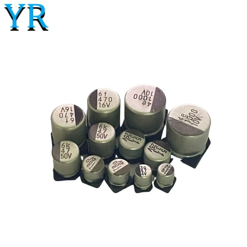 10PCS 4V 6.3V 10V 16V 25V 35V 50V 63V 100V SMD Aluminum Electrolytic Capacitor 1UF 10UF 22UF 47UF 100UF 220UF 330UF 470UF 1000UF