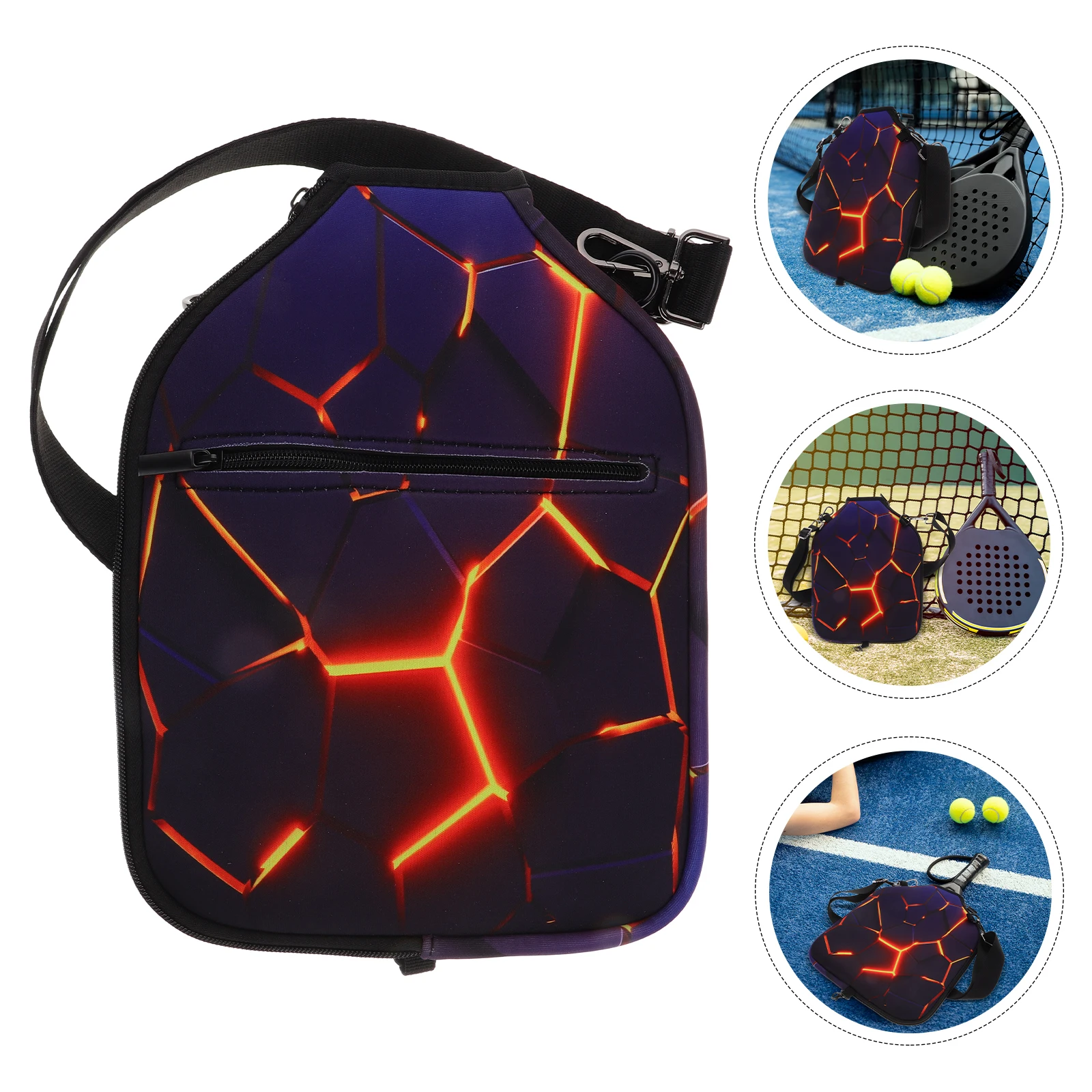 

Racket Protection Bag Paddle Cover Ball Case Covers for Paddles Neoprene Organization Protective Man