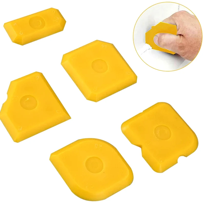 Junta mais suave com caixa 5 pçs ferramentas de calafetagem aplicador selante rodo de silicone juntas raspador para pia da cozinha do banheiro conjunta