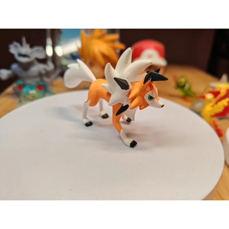 

Pokemon Figure Lycanroc Lougaroc Wolwerock Ornaments Accessories Children Toy