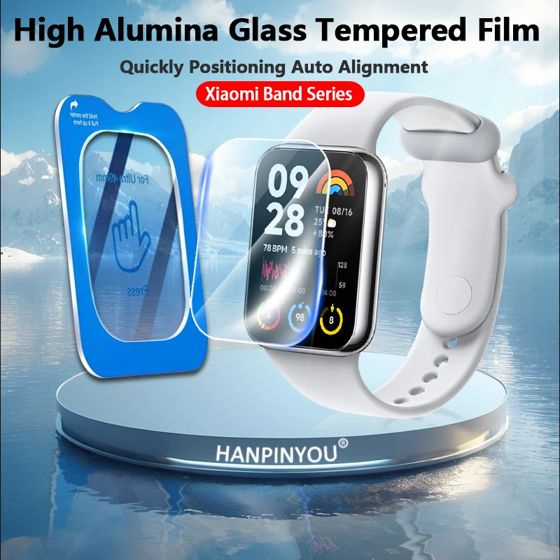 

High Alumina Glass Screen Protector For Xiaomi Smart Band 8 Pro 9Active Redmi Band3 Quickly Positioning Strengthen Tempered Film