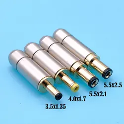 1Pcs Gold Plated 5.5x2.5mm /5.5x2.1mm /4.0x1.7mm /3.5x1.35mm DC Power Plug Jack DIY Solder Connector