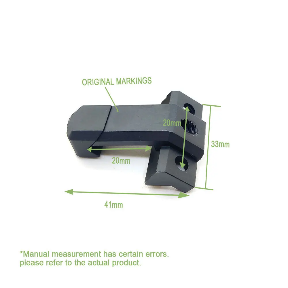 Tactical Flashlight Offset Mount Base For M300 M600 PLH-V2 Metal Light Holder 20mm Rail Hunting Airsoft Accessory