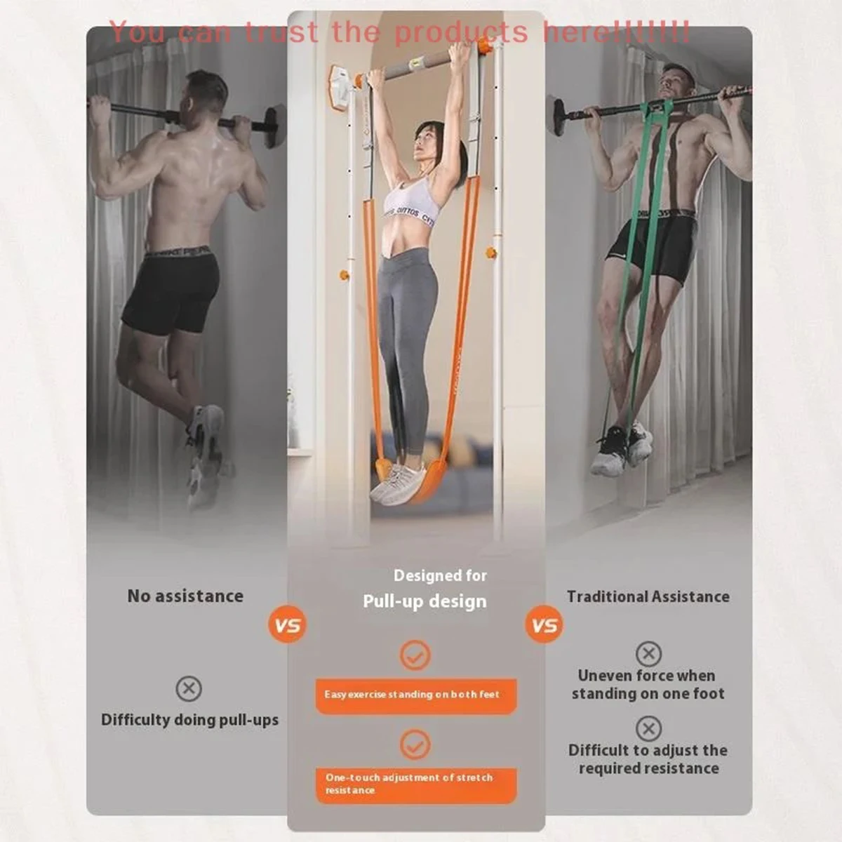 Adjustable Horizontal Bar Pull-up Auxiliary Resistance Band Sports Enthusiasts Suspension Training Sit Ups Stretching Training