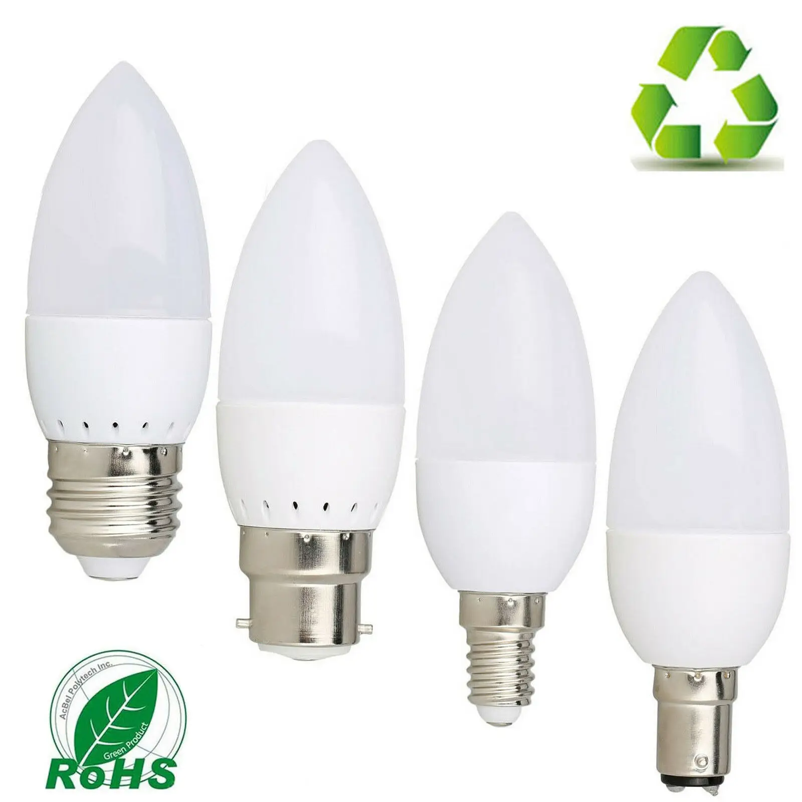 5PCS/Lot 3W E27 E12 E14 B22 B15 Candle Light Bulb SMD2835 Super Bright 360° Lighting LED Lamp for Living Room Decoration 220V