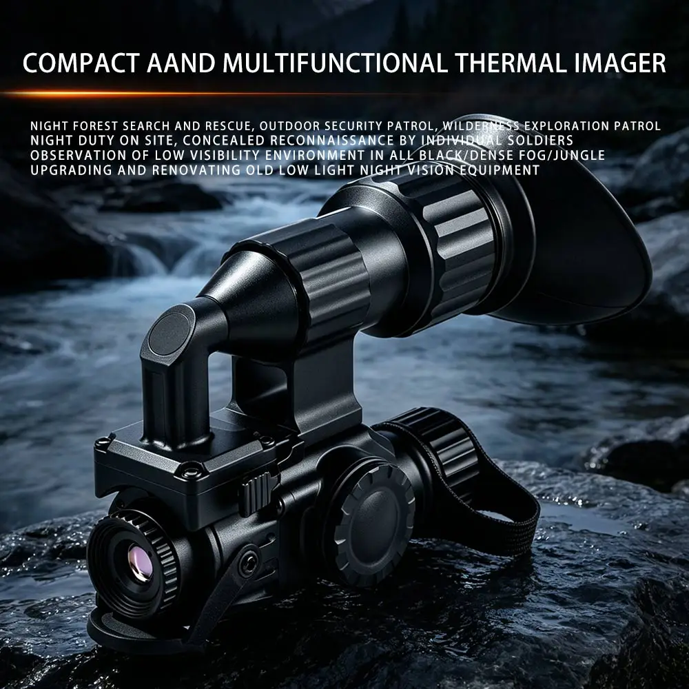 ZIYOUHU PVS-9 Thermal Monocular, Infrared Night Vision Goggles Head-Mounted for Patrol & Outdoor Detection