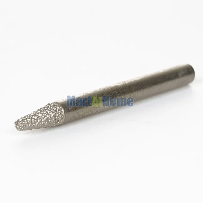 10PCS/LOT 20 Degree 6*3*12mm CNC Engraving Emery Bit Burr for Stone Marble Granite Glass #SM592 @SD