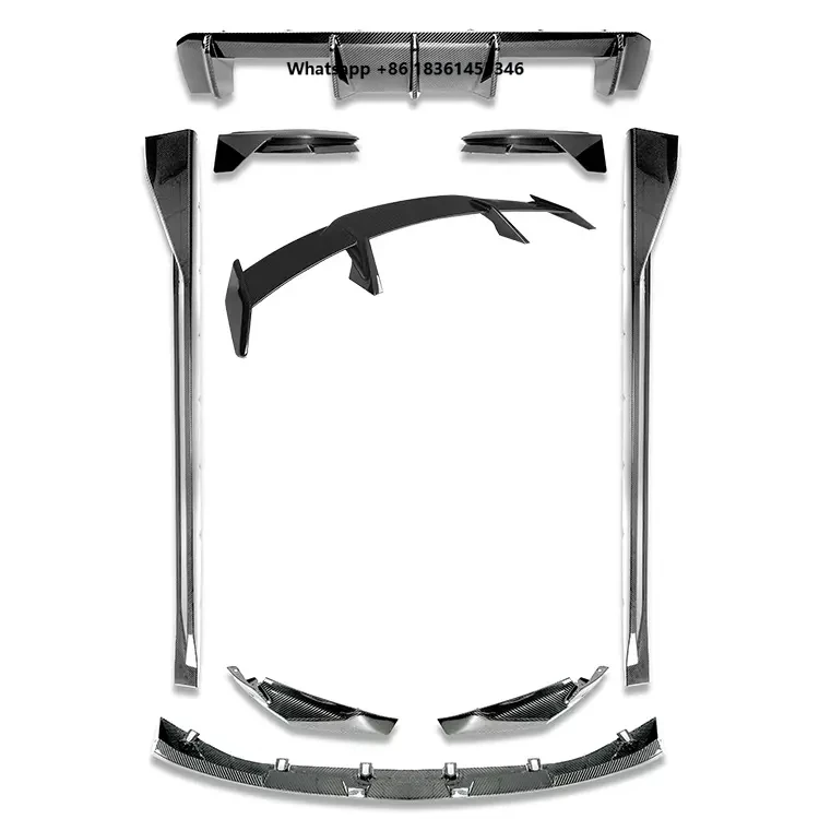 

for G80 M3 G82 M4 Facelift Car Parts MP Style Dry Carbon Fiber Exterior Products with Front Lip Diffuser Side Skirts Spoiler