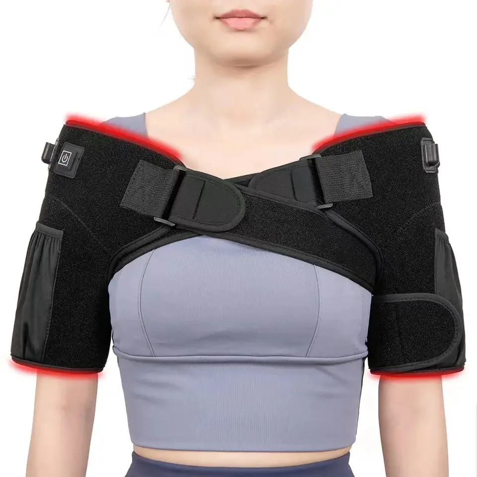 NEW 96PCS LEDS Red Light Heating Shoulder Protector 660NM&850NM Infrared Heat Therapy Shoulder Relieving Joint Pain Equipment