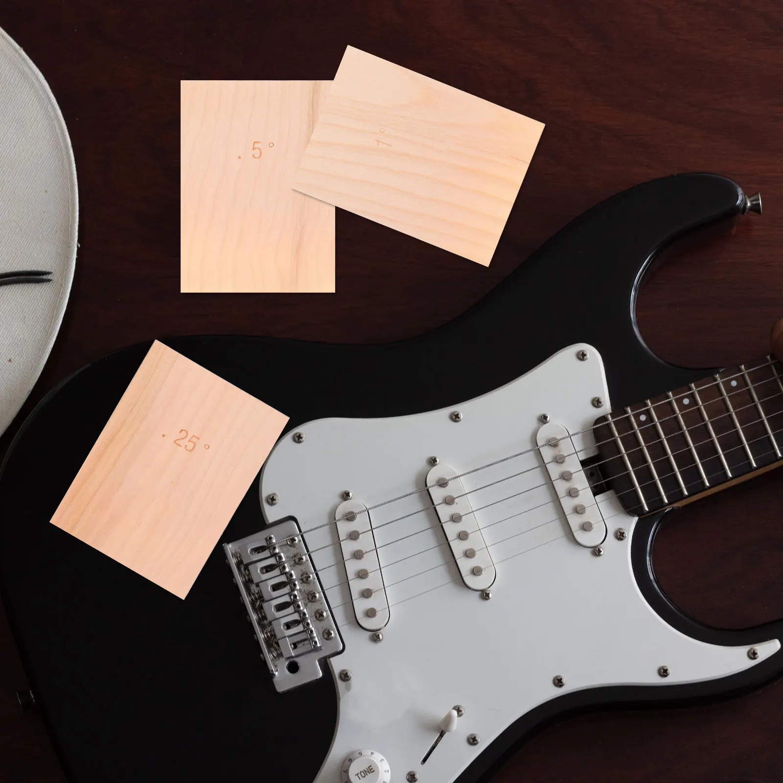 

3pcs Maple Wood Head Veneer Durable Smooth Lightweight Replacement For Luthiers Repair Supplies Guitar Head Plate Replacement