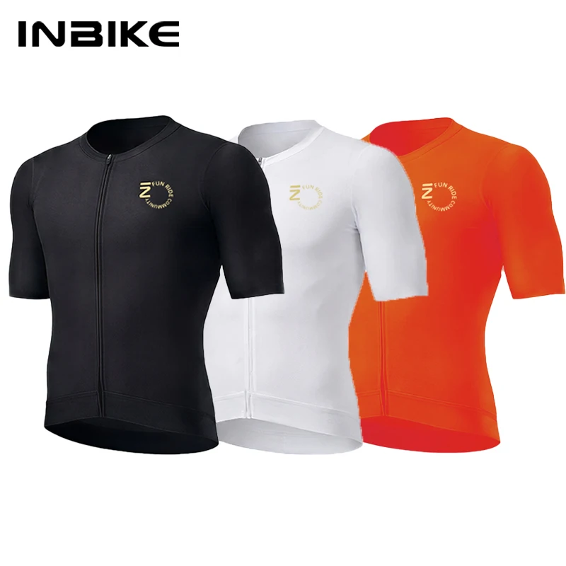 

Мужская велосипедная футболка INBIKE с коротким рукавом, облегающая, дышащая, для шоссейного велосипеда, велоодежда, велосипедные рубашки