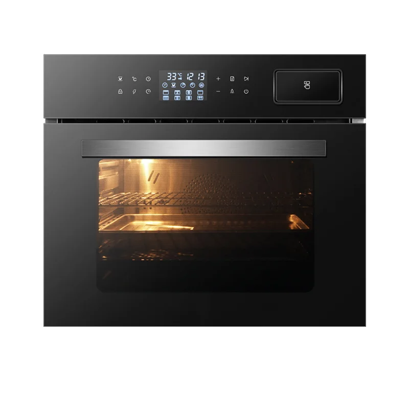 60L Steam Oven  Bake Combo Dual Voltage Food Grade Stainless Steel 3D Hot Air Circulation 230°C Max for Commercial Kitchen Use