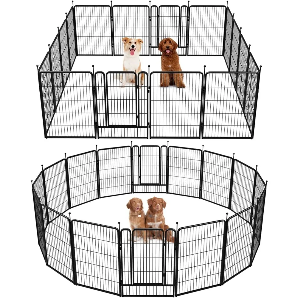 

FXW Rollick Dog Playpen for Yard, RV Camping│Patented, 40 Inch 16 Panels Cerca Para Animais