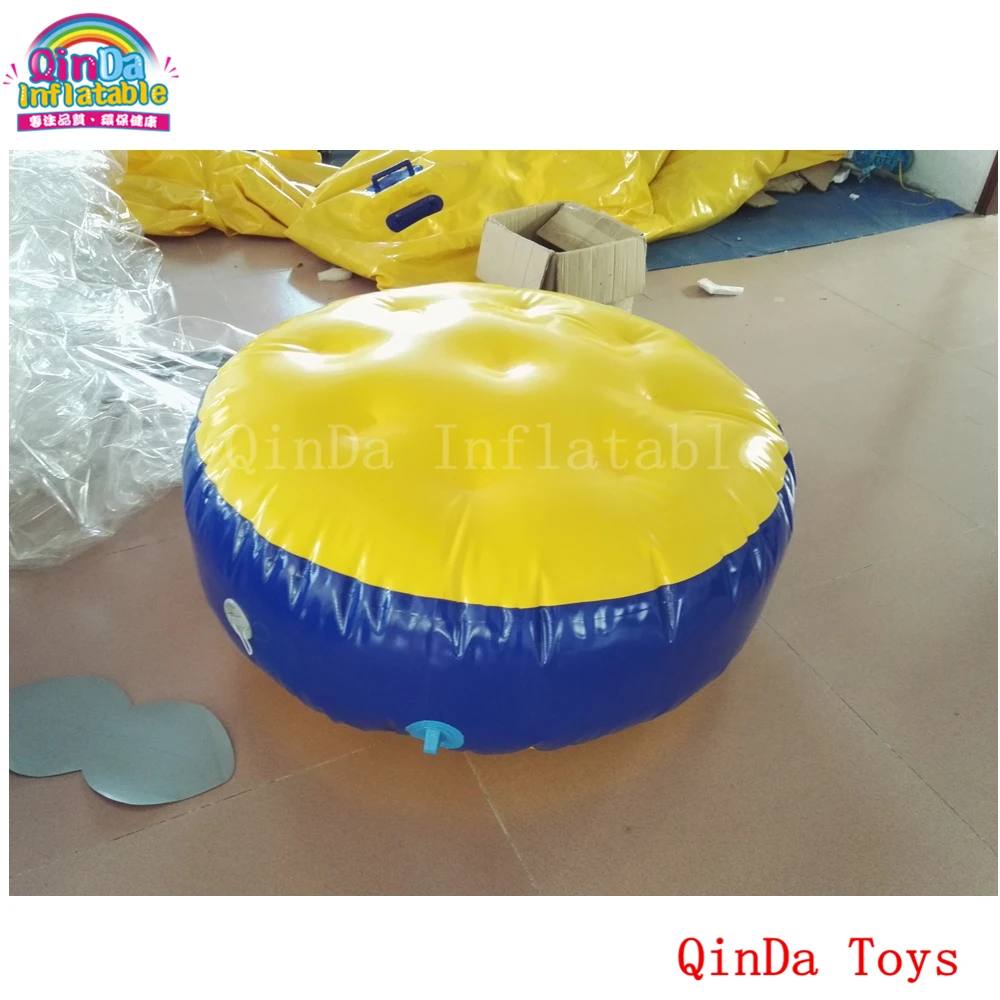 Zabawki do parku wodnego 10 sztuk nadmuchiwanych bramkarzy powietrznych Pływająca wyspa, nadmuchiwana okrągła mata wodna o średnicy 1 m