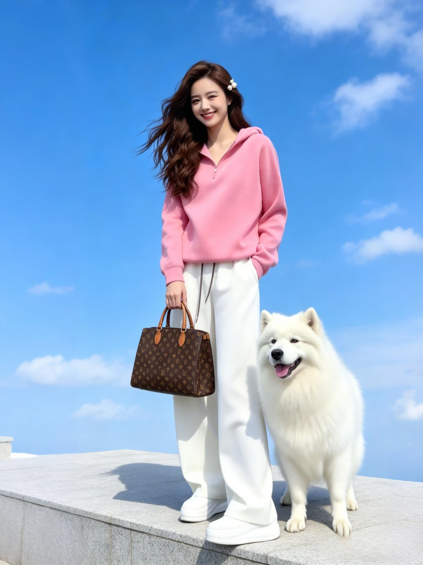 

Модный розовый комплект для ранней весны: худи и повседневные брюки, женская одежда с эффектом омоложения, декоративная молния, стиль для поездок на работу