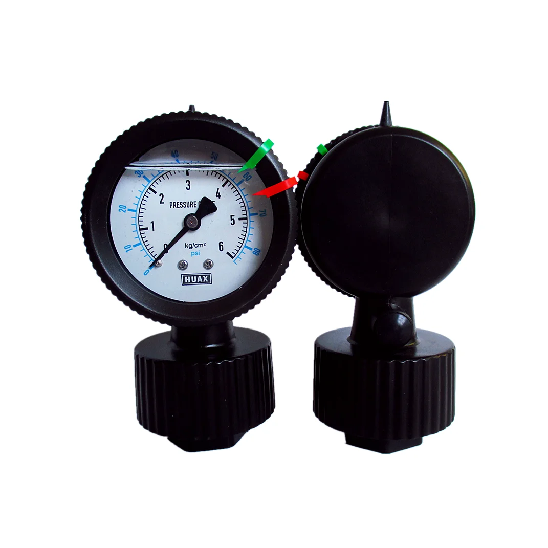 Xin Tester pp Diafragma Medidor de Pressão Plástico Dupla Face Pcb Anti-corrosão Medidor de Pressão de Água 10kg 7kg Pvc Ácido