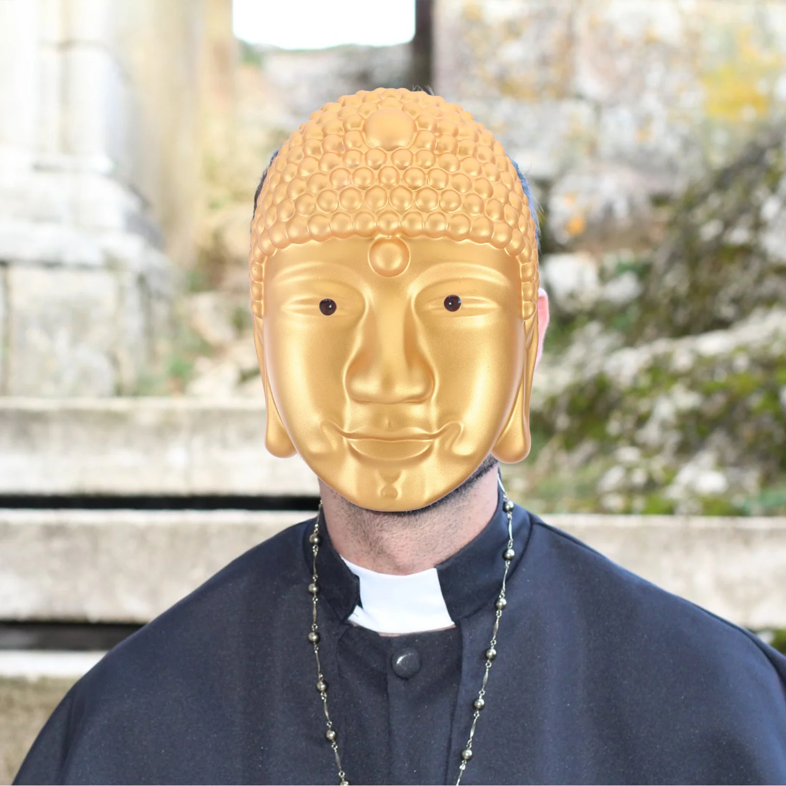 

Buddha Mask Classic Color Lightweight Masquerade Mask Halloween Cosplay Party Carnival Supplies Party Accessories