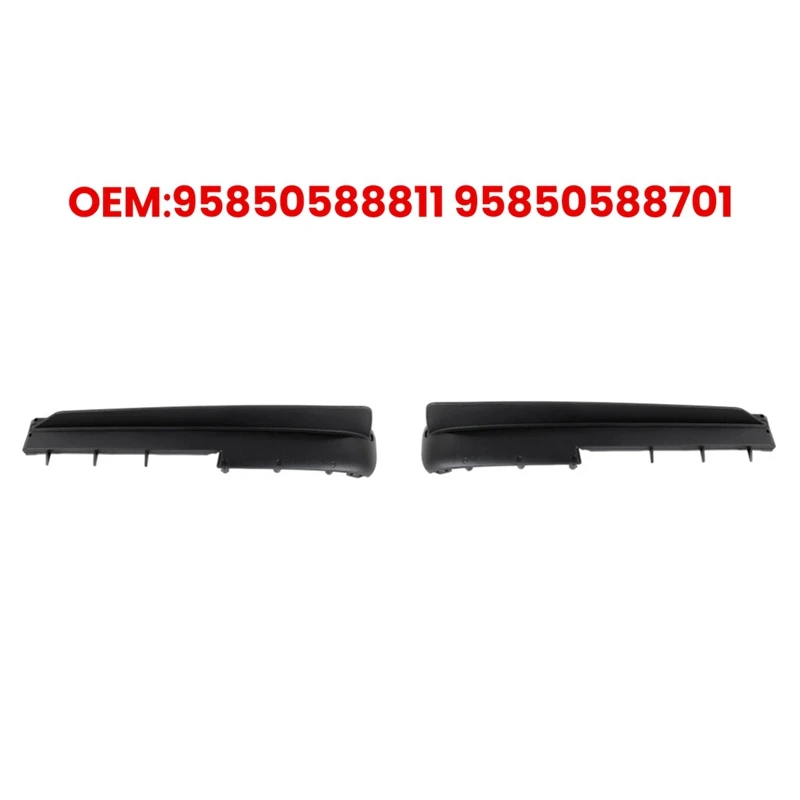 Car Spoiler Left & Right Satin Black For PORSCHE Cayenne 92A 2011-2017 95850588811 95850588701 Replacement Spare Parts