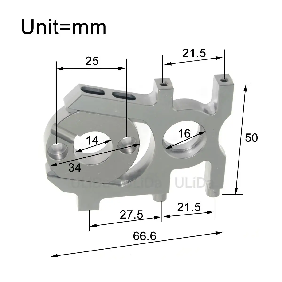 Aluminium Alloy Nitro Change Brushless Motor Mounting Holder For 1/8 1/10 Kyosho HSP SST RC Car 8456 08425 Motor