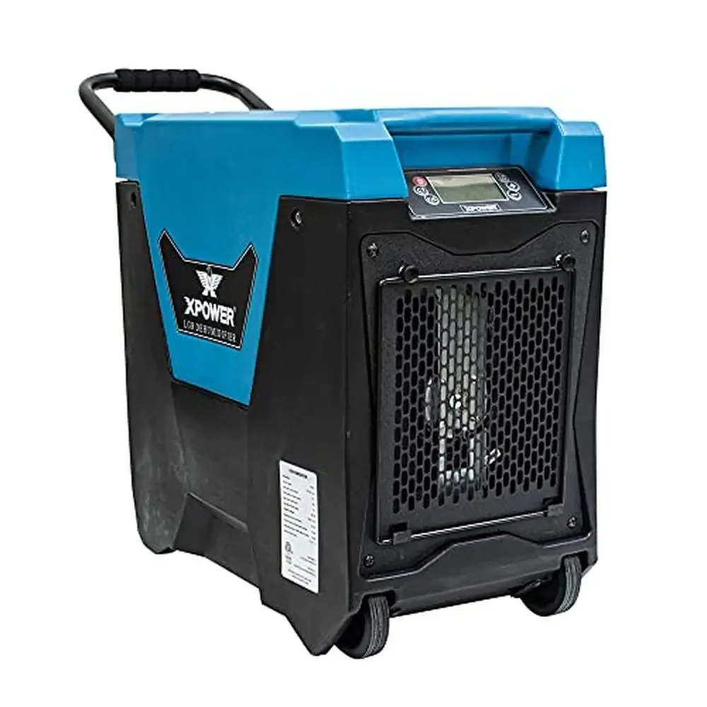 Deshumidificador comercial LGR de 145 pintas XD-85L2 con bomba de purga automática, mango de manguera de drenaje y ruedas, restauración de daños por agua