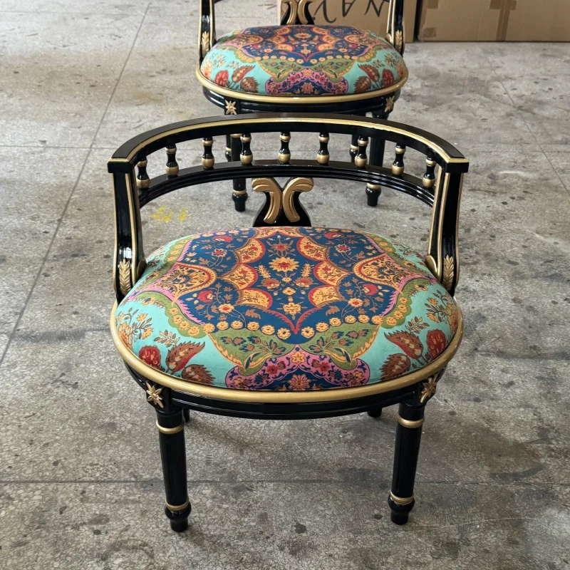 

Handmade Classical Chair Vintage Hardwood Armchair Traditional
