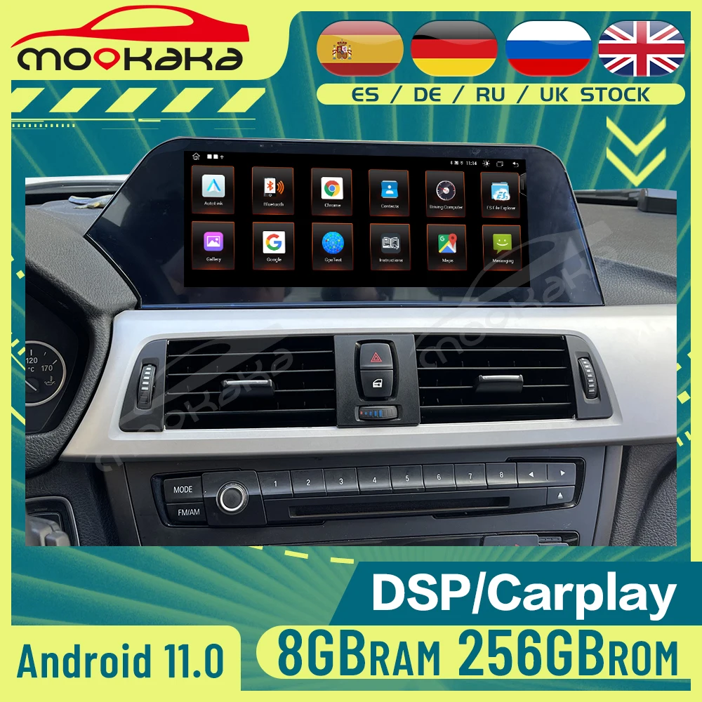 

Android11 For BMW 3 Series 4 Series F30 F32 NBT 2013-2017 GPS Navi DSP Carplay Car Stereo Auto Radio Multimedia Player Head Unit