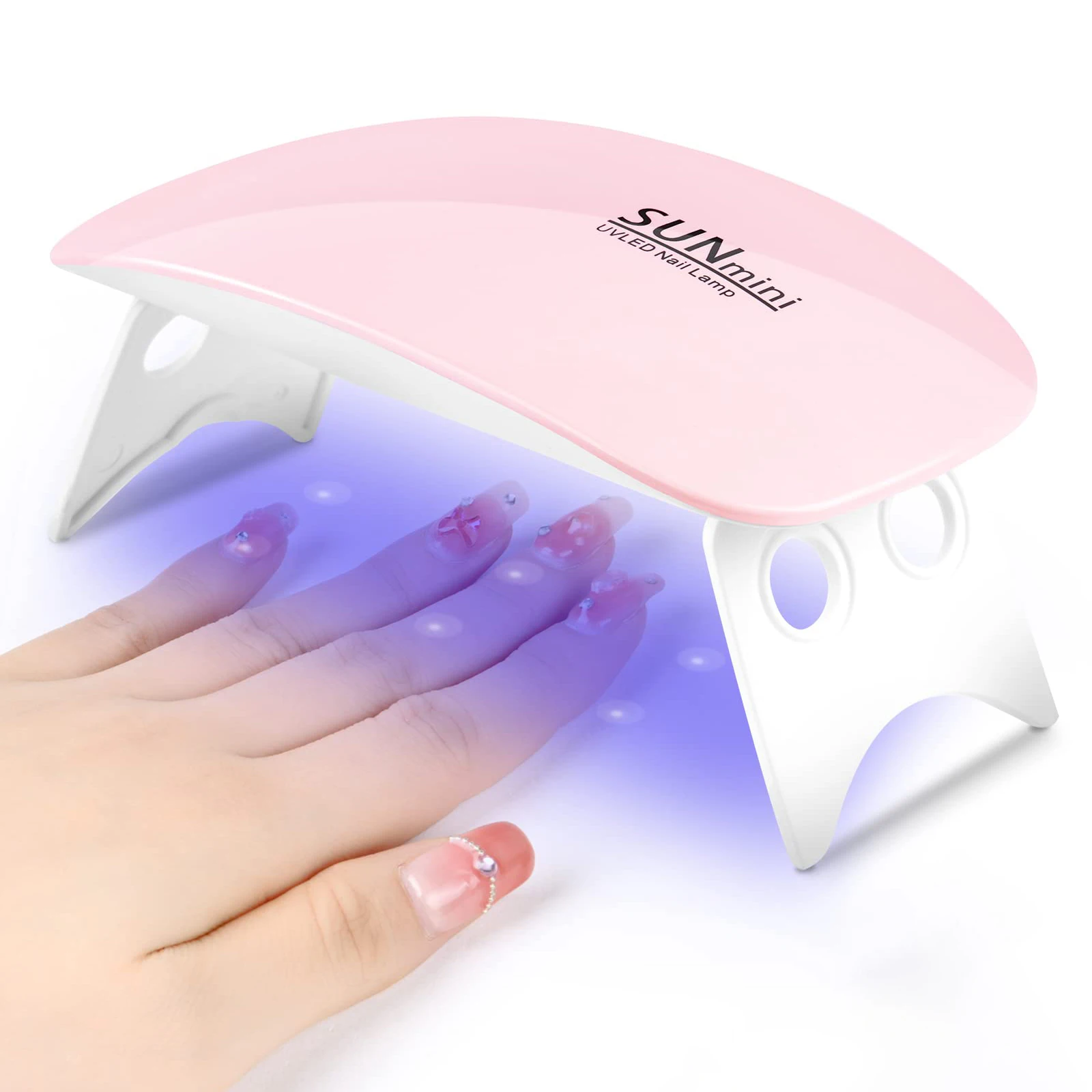 Mini souris Portable 6W UV LED lampe de séchage de vernis à ongles 6 lumières LED maison lampe de manucure USB Machine de photothérapie pour ongles en Gel