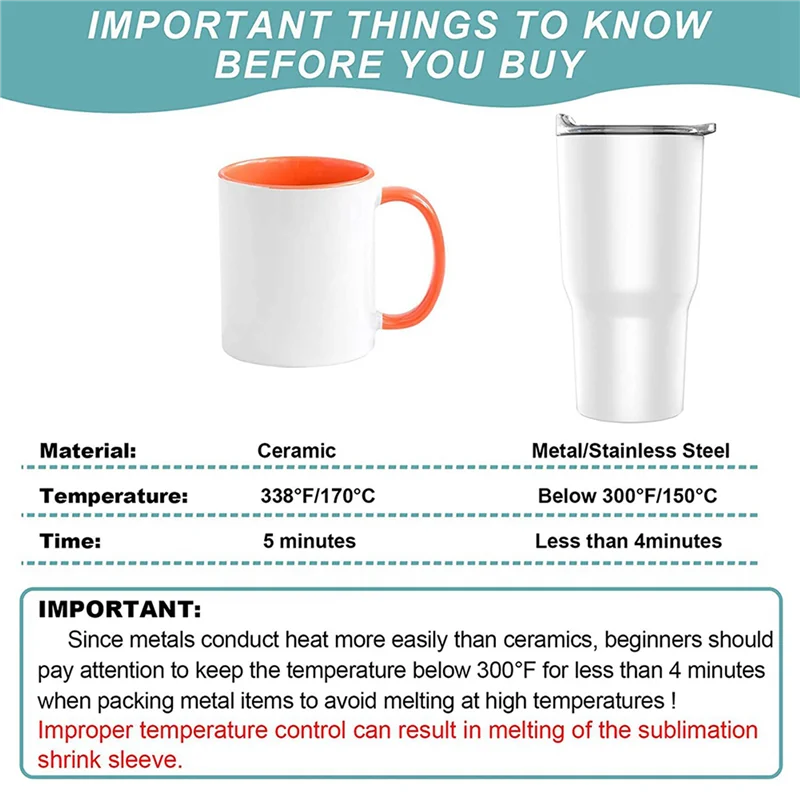 

AB35-8X12-дюймовые сублимационные термоусадочные рукава, 120 шт. Белая сублимационная термоусадочная пленка для стаканов, кружек, чашек и многого другого